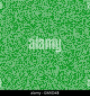 Grünen quadratischen Pixeln Mosaik Hintergrund Stock Vektor