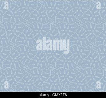 Grau blau nahtlose floralen Muster Tapete Stock Vektor