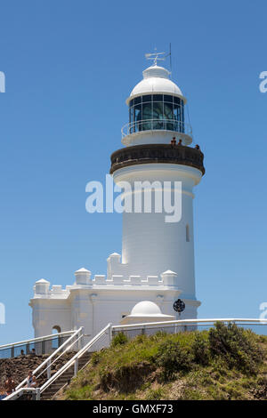 Byron Bay Leuchtturm von Cape Byron an der Küste von New South Wales, Australien Stockfoto