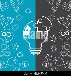 große Idee Skizze design Stock Vektor