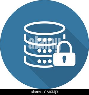Daten-Schutz-Symbol. Flaches Design. Stock Vektor