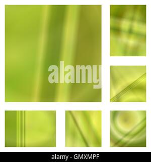 Gelber Hintergrund mit Farbverläufen abstrakte Design Sets Stock Vektor