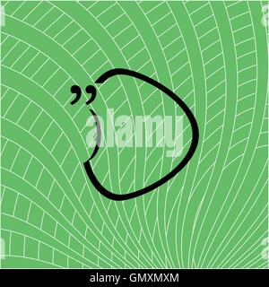 Anführungszeichen Rede Blase und Chat-Symbol Vektor-illustration Stock Vektor