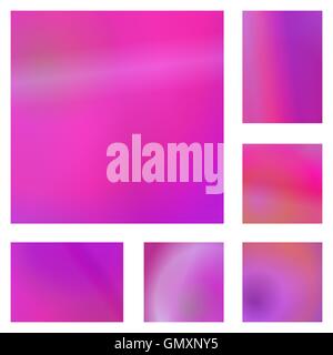 Magenta abstrakten Hintergrund Design Sets Stock Vektor