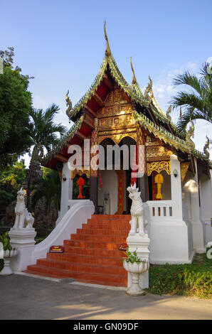 Chiang Mai, Thailand - 7. Januar 2013: Kleine buddhistische Tempel im alten Stadt Chiang Mai, Thailand Stockfoto