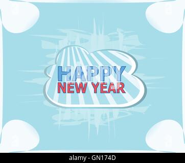 Frohes neues Jahr einzigartige Weihnachts-Design-Element. Tolles Design-Element für Glückwunschkarten, Banner und Flyer. Frohe Weihnachten Stock Vektor