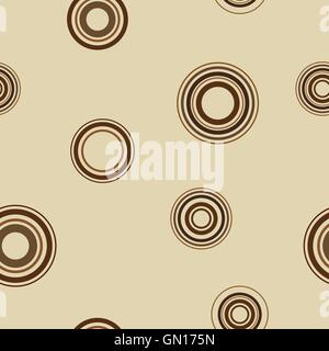Nahtlose Hintergrund aus Kreisen, Vektor-Illustration. Stock Vektor