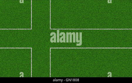 Ladonia kennzeichnet auf Denim Textur. Vektor Stock Vektor