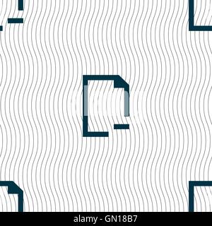 Ordner Symbol Zeichen zu entfernen. Nahtlose Muster mit geometrischen Struktur. Vektor Stock Vektor