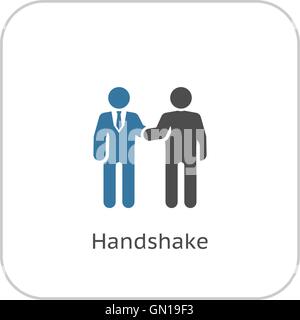 Handshake-Symbol. Business-Konzept. Stock Vektor