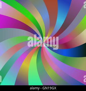 Abstrakte bunte Spirale Ray Design-Hintergrund Stock Vektor