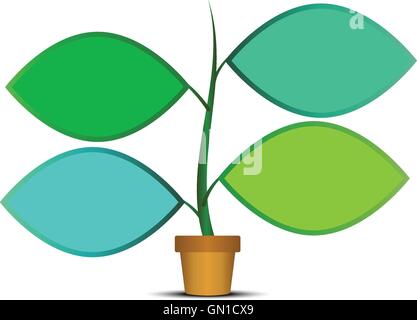 Baum-Infografik Stock Vektor