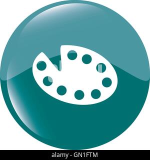 Web-Taste, Kreis Rahmen, Sprechblase, Web-Taste-Zeichen-Vektor-illustration Stock Vektor
