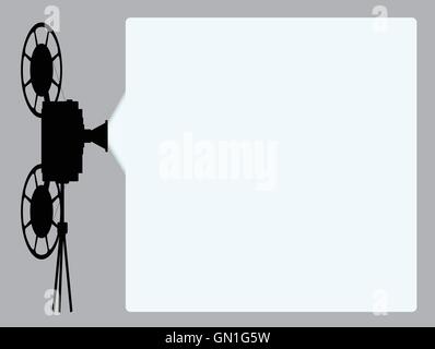 Cine Projektor Filmhintergrund Stock Vektor