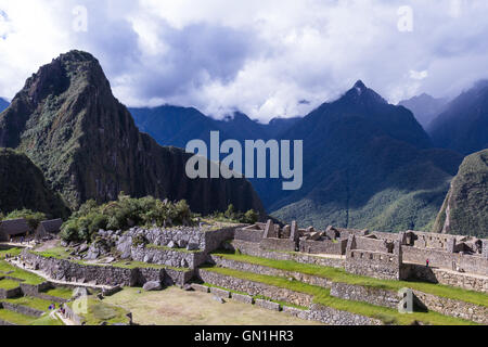 Machu Pichu, Peru - Mai 16: Die verlorene Stadt der Inkas oder Machu Pichu, schönen Ort in Peru. 16. Mai 2016, Machu Pichu Peru. Stockfoto