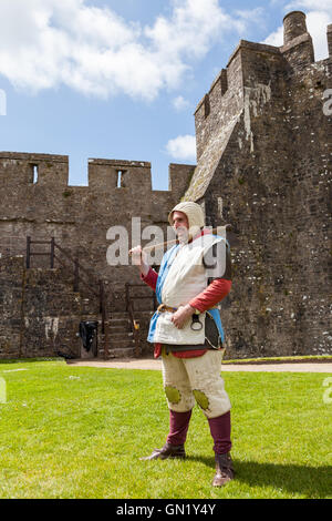 Frühling Fayre in Pembroke Castle - mittelalterliche Tag Stockfoto