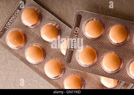 Blister mit Pillen Stockfoto