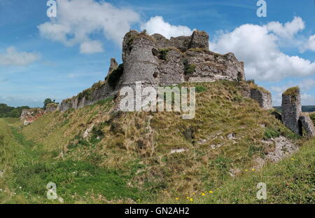 Die Ruinen des Château d'Arques-la-Bataille, Arques-la-Bataille in der Normandie, Seine-Maritime, Frankreich Stockfoto