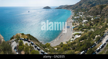 Überblick über die Insel Ischia mit Santangelo Ansicht Stockfoto