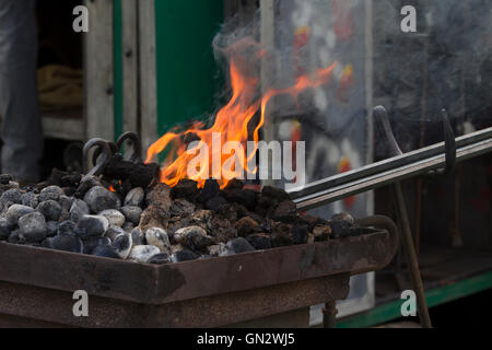 Earls Barton, Schmieden Northamptonshire, 28. August 2016, Schmiede. Earls Barton Rallye und Land Fayre, schönem Wetter ganztägig nach gestrigen auswaschen. Bildnachweis: Keith J Smith. / Alamy Live News Stockfoto