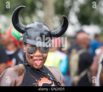 London, 28. August 2016, Teilnehmer, Notting Hill Carnival Credit: Ian Davidson/Alamy Live News Stockfoto