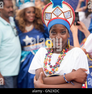 London, 28. August 2016, Teilnehmer, Notting Hill Carnival Credit: Ian Davidson/Alamy Live News Stockfoto