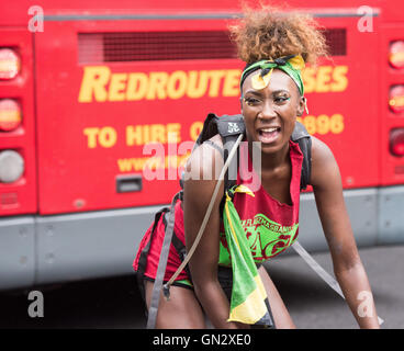 London, 28. August 2016, Teilnehmer, Notting Hill Carnival Credit: Ian Davidson/Alamy Live News Stockfoto