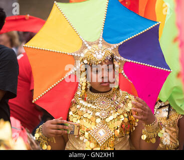 London, 28. August 2016, Teilnehmer, Notting Hill Carnival Credit: Ian Davidson/Alamy Live News Stockfoto