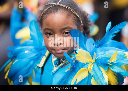 London, 28. August 2016, Teilnehmer an der Notting Hill Carnival Kredit: Ian Davidson/Alamy Live News Stockfoto