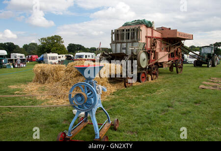 Stapleford Park Melton Mowbray 28. August 2016. Größte Ereignis in der Vereinsgeschichte Jahreskalender ein drei Tages-Dampf-Rallye, Features der historischen operative Miniatur-Eisenbahn nur offen für allgemeine öffentliche zwei Wochenenden Jahres, Sammler Stände, Traktor Dampfmaschinen. © Clifford Norton/Alamy Leben Stockfoto