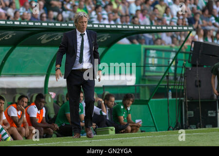 Lissabon, Portugal. 28. August 2016. SportingÕs Trainer Jorge Jesus während des Spiels Sporting CP Vs FC Porto gutschreiben: Alexandre de Sousa/Alamy Live News Stockfoto