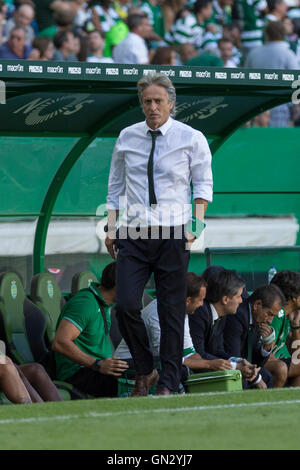 Lissabon, Portugal. 28. August 2016. Sporting Trainer Jorge Jesus während des Spiels Sporting CP Vs FC Porto gutschreiben: Alexandre de Sousa/Alamy Live News Stockfoto