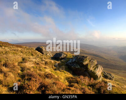 Little Bull Steinen über Croasdale in den Wald von Bowland Stockfoto