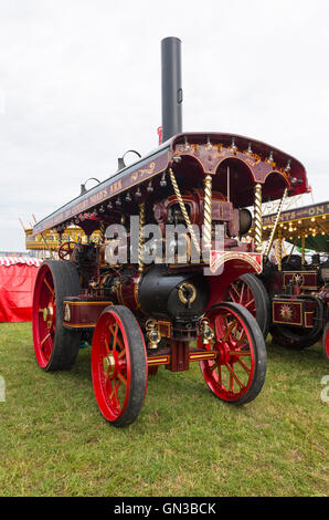 Showmans Engine in Blandford Dorset Steam Rally Stockfoto