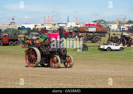 Clayton und Shutlleworth Dampf angetriebene Zugmaschine bei der Dorset-Dampf-Rallye Stockfoto