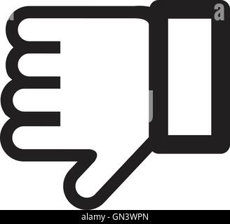 Hand Geste schwarze Symbol Vektor Stock Vektor