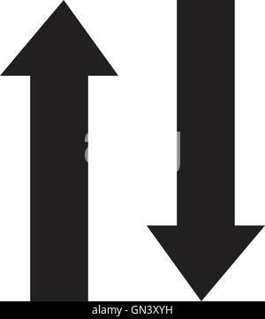 Oben und unten Pfeile Stock Vektor