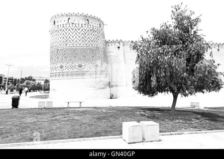 in Iran Shiraz der alten Burg Stadt Wehrarchitektur in der Nähe ein Garten Stockfoto