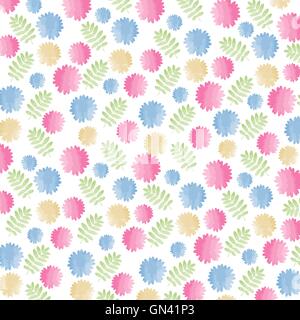 Bunte Aquarell Blumen Hintergrund Stock Vektor