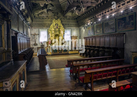 CUENCA, Spanien - 24. August 2016: Innere Capilla Honda in der Kathedrale von Cuenca. Cuenca, Castilla-La Mancha, Spanien Stockfoto