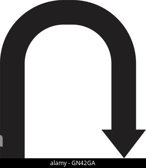 Pfeil zurück Stock Vektor