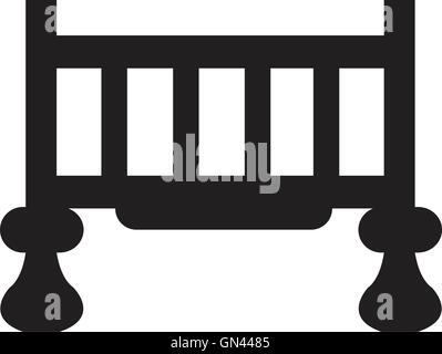 Krippe isolierten Symbol Stock Vektor