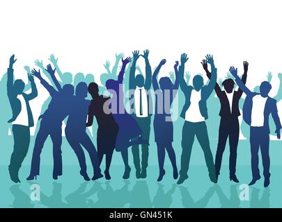 Glück-Gruppe Stock Vektor