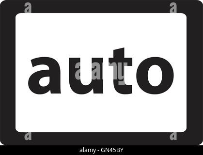 Auto-Button-Symbol Stock Vektor