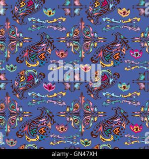 Bunte Muster mit islamischen Vignetten Stock Vektor