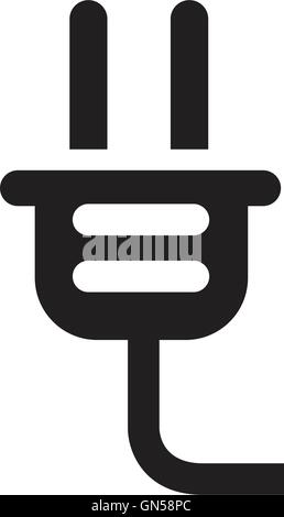 elektrische Stecker Symbol Stock Vektor