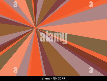 Strahlen Radius Hintergrund Orange Stock Vektor