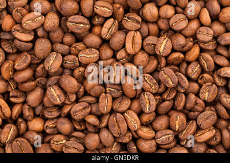 Kaffeebohnen-Textur Stockfoto
