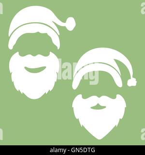 Stil Weihnachtsgrüße Kartendesign mit Santa Claus. Vektor-il Stock Vektor