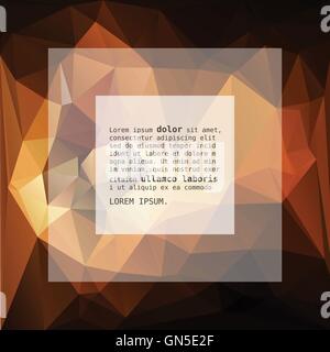 Geometrische dreieckigen Abstract Vector Hintergrund. Stock Vektor